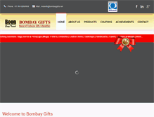 Tablet Screenshot of bombaygifts.net